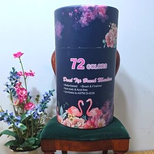 Caliart Dual Tip Brush Marker Set - 72 Colors NEW